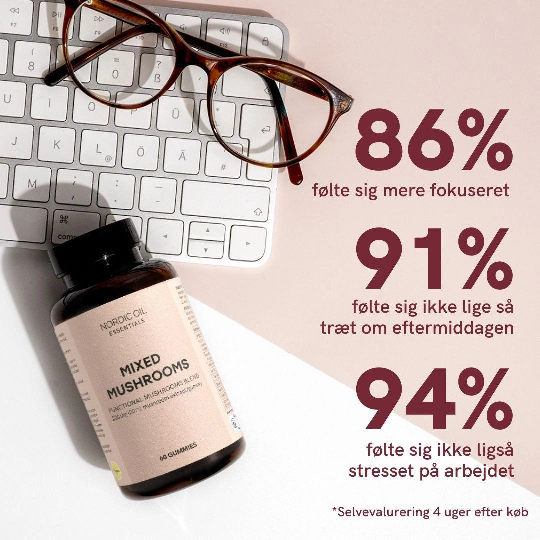 Fokusgummier med medicinske svampe