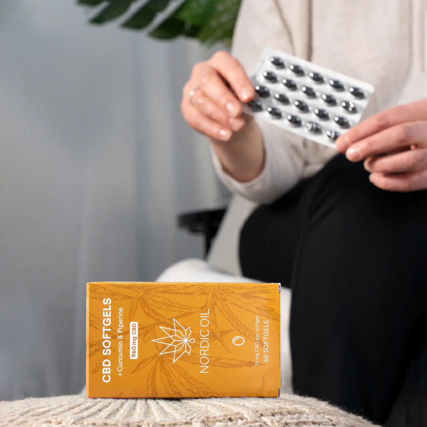 CBD Kapsler (960mg) med Curcumin