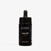 Nordic Cosmetics Face Oil Calm CBD & Argan Oil, sort flaske med dropper