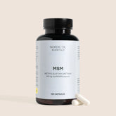 MSM kosttilskud i kapsler fra Nordic Oil Essentials, 600 mg per kapsel (OptiMSM), 120 kapsler