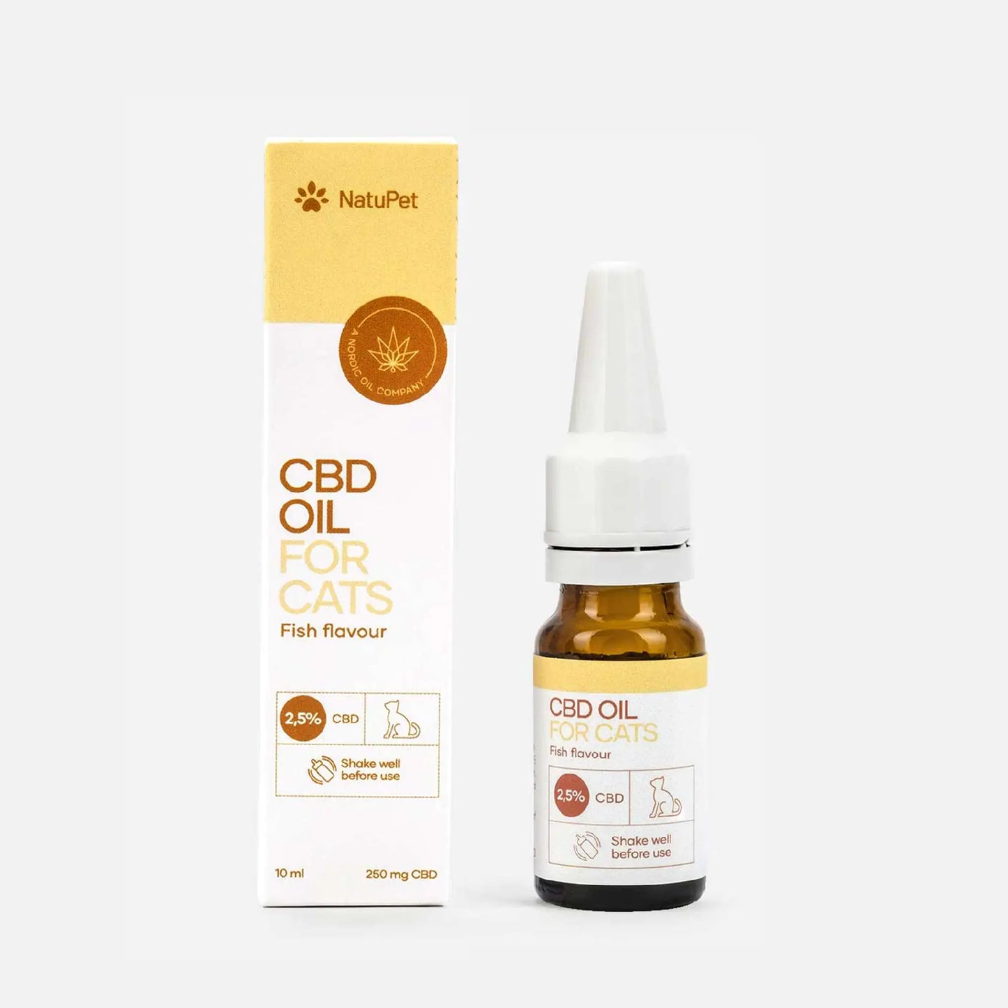 CBD Olie til Katte - Fisk (2,5%)