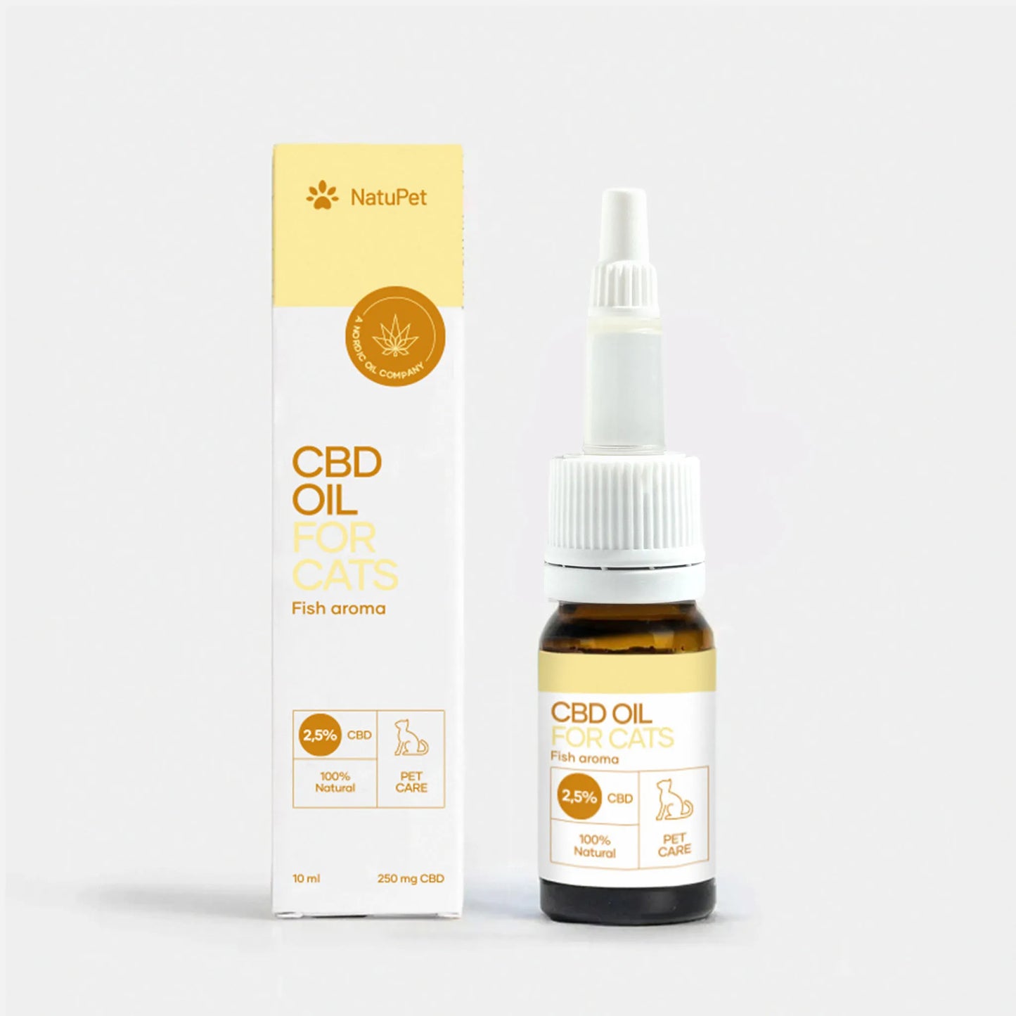 CBD Olie til Katte - Fisk (2,5%)
