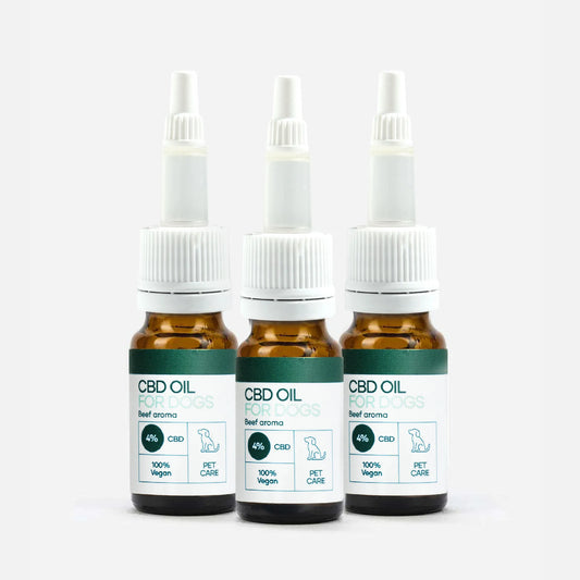 3-pak: CBD Olie til hunde - Okse (4%)