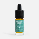 CBD-dråber Classic fra Nordic Oil i glasflaske med dropper og blågrøn etiket med cannabisblad