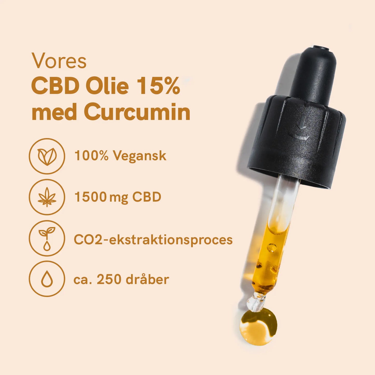 CBD Olie (15%) med Curcumin