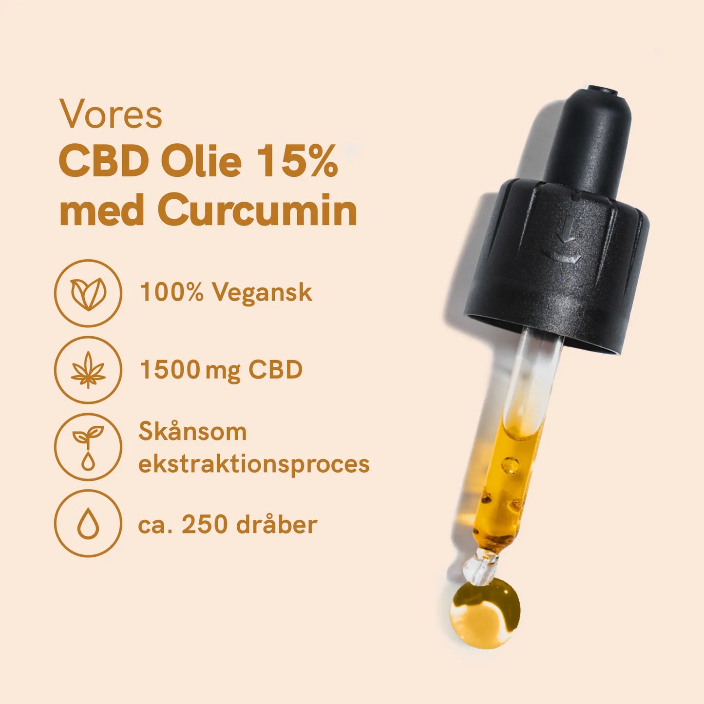 CBD Olie (15%) med Curcumin