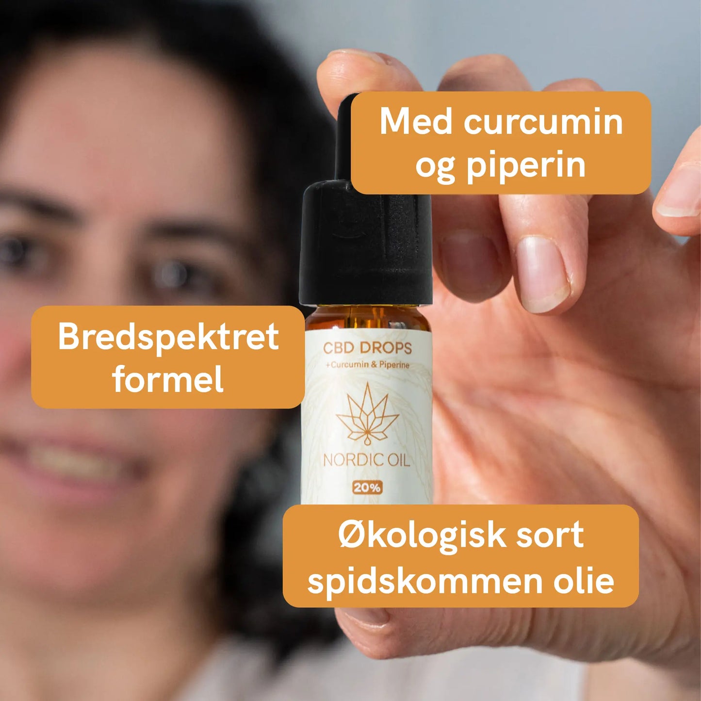 CBD Olie (20%) med Curcumin