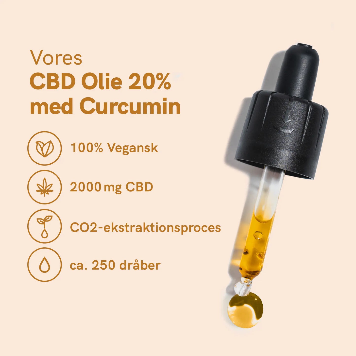 CBD Olie (20%) med Curcumin