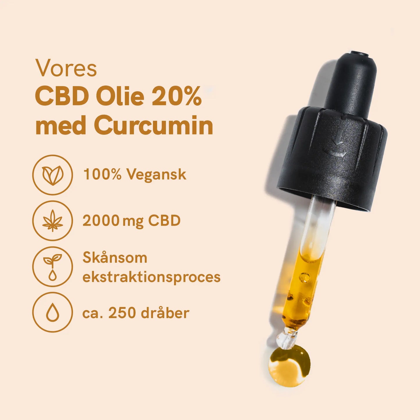 CBD Olie (20%) med Curcumin