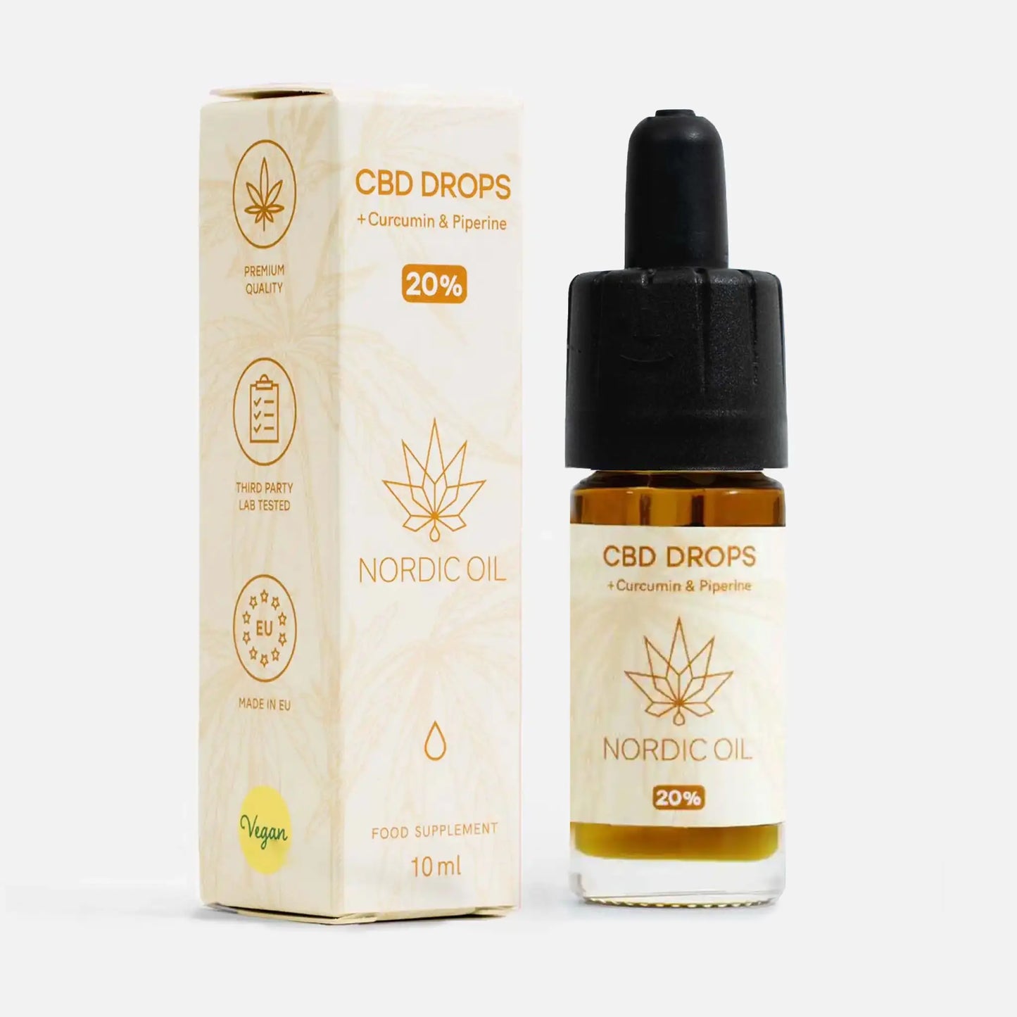 CBD Olie (20%) med Curcumin