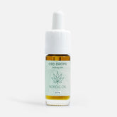 CBD-dråber i amber glasflaske med dropper og Nordic Oil-etiket (2000 mg CBD, 20%)