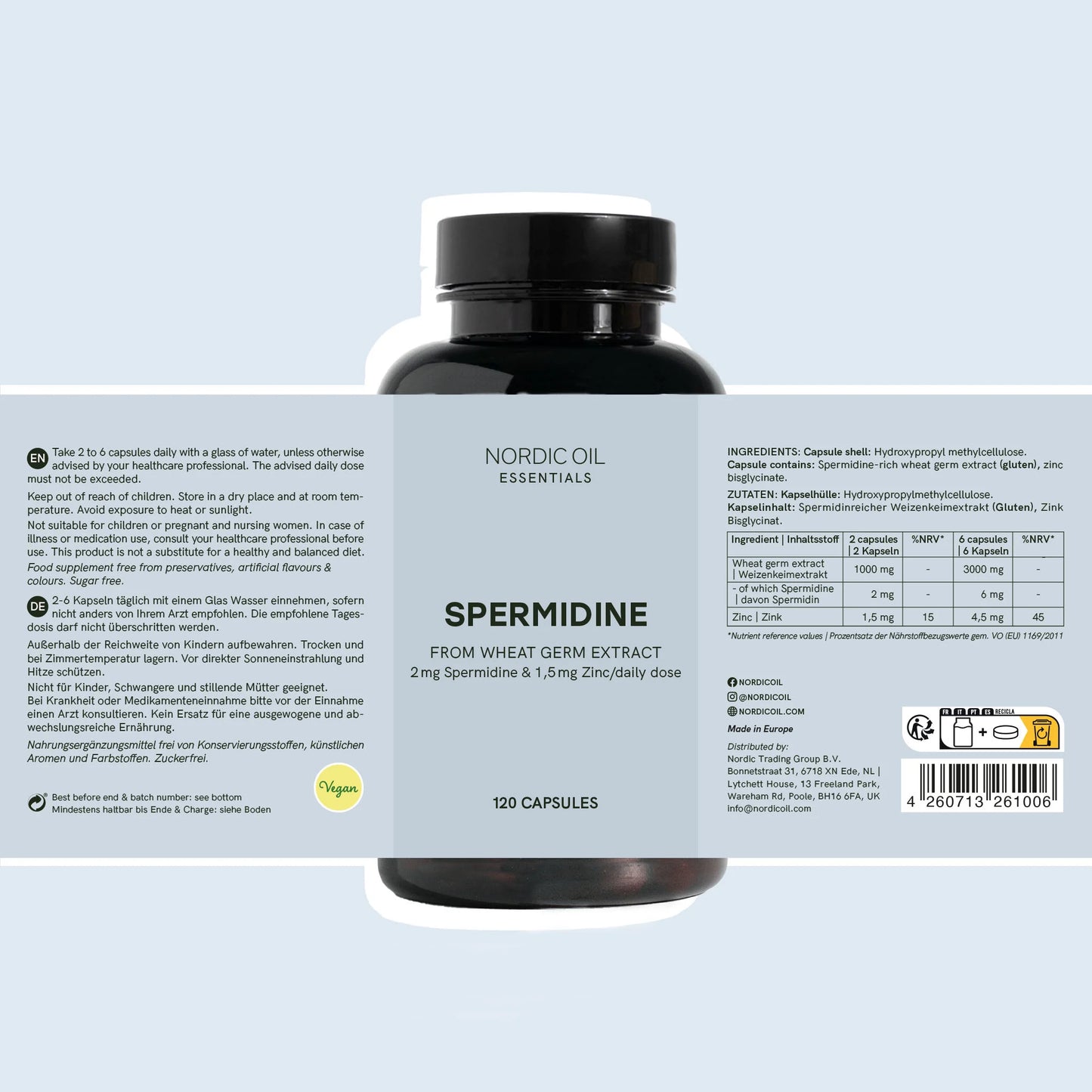 Spermidin kapsler