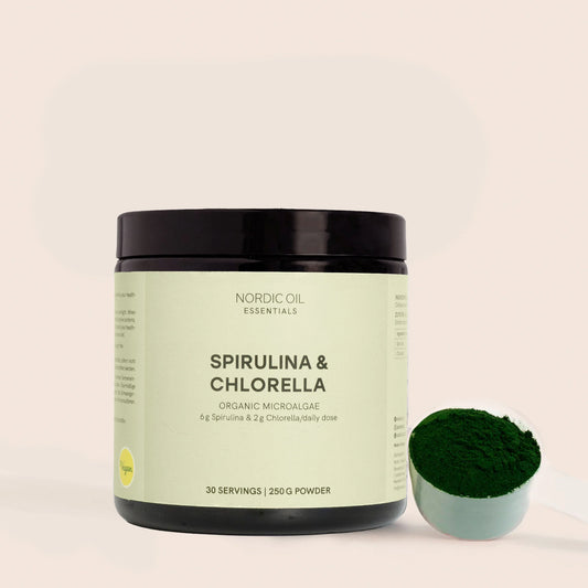 Spirulina- og Chlorella-pulver