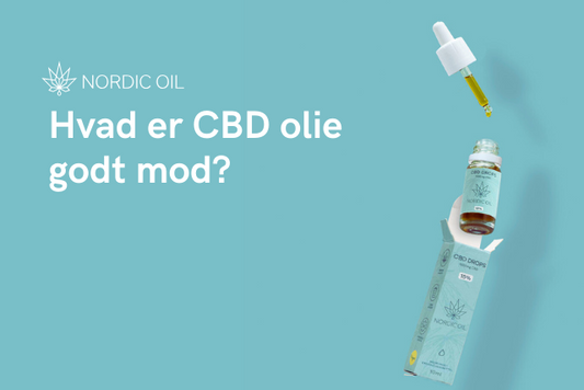 Nordicoil plakat med hvid inskription