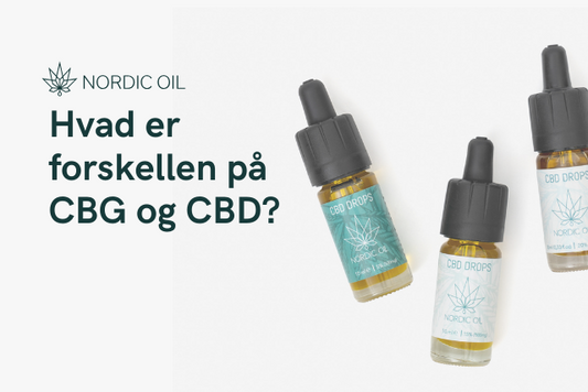 Hvad er forskellen på CBG og CBD?