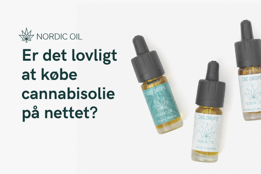 Nordic Oil plakat med sort inskription