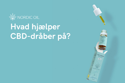 Nordicoil-plakat med sort skrift