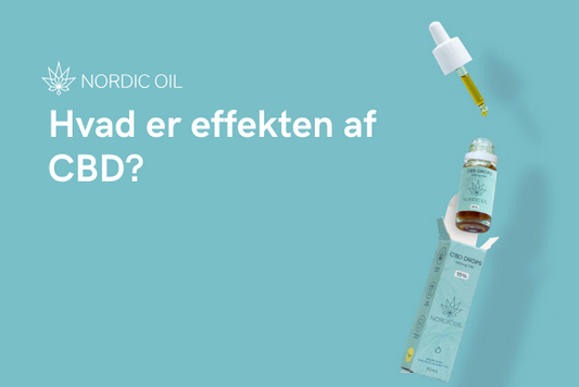 Nordicoil plakat med hvid inskription