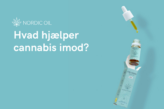 Nordicoil plakat med hvid inskription