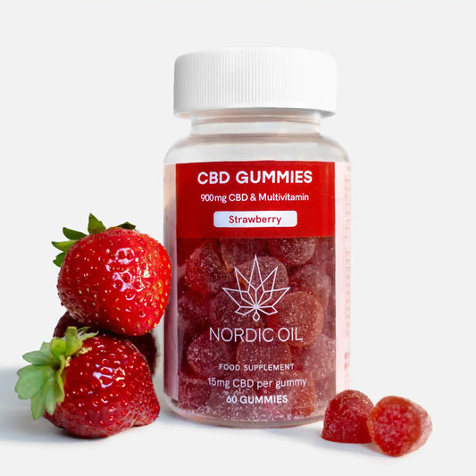 CBD Gummies (900mg) Jordbær
