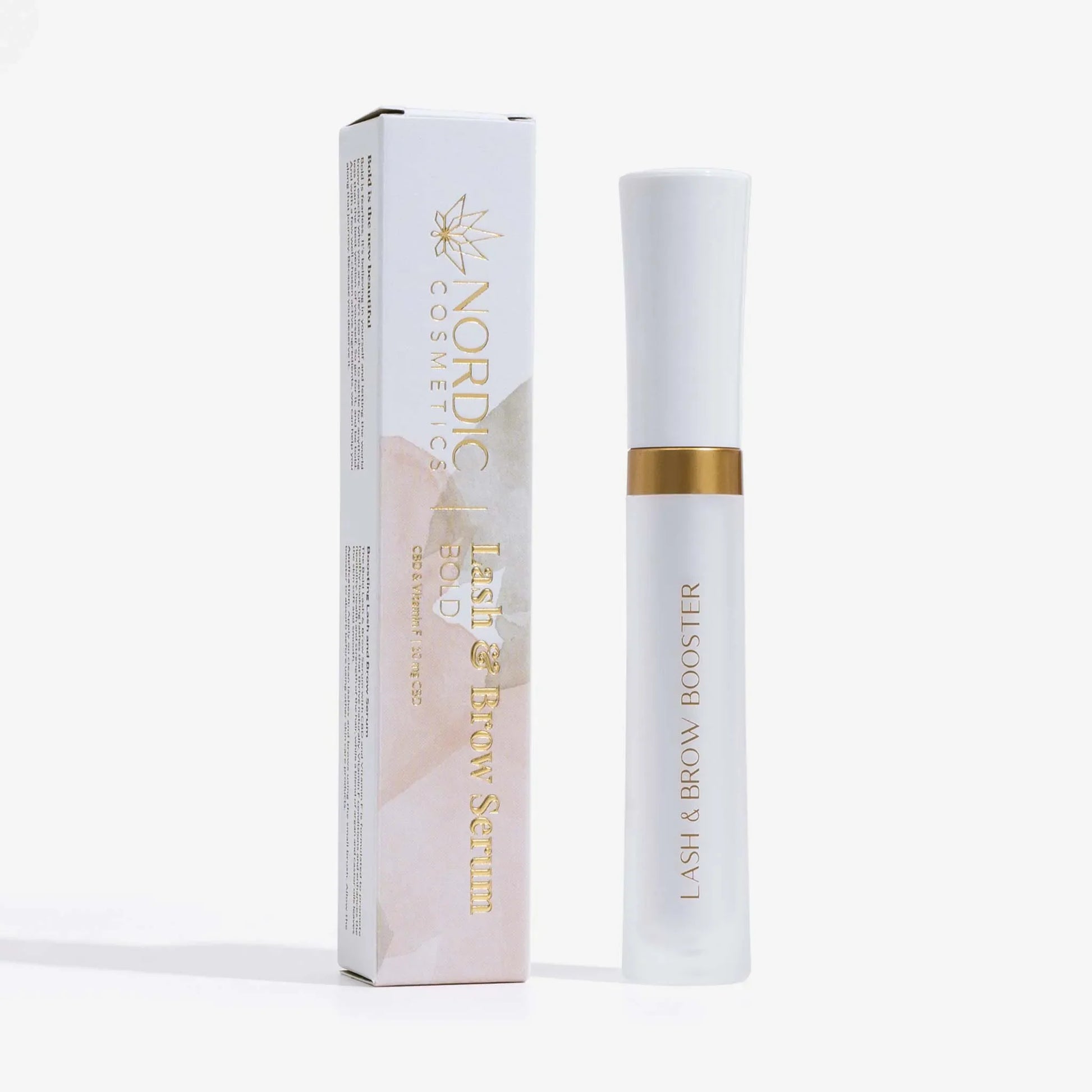 Emballagen og flasken med CBD Vippeserum + Vitamin F