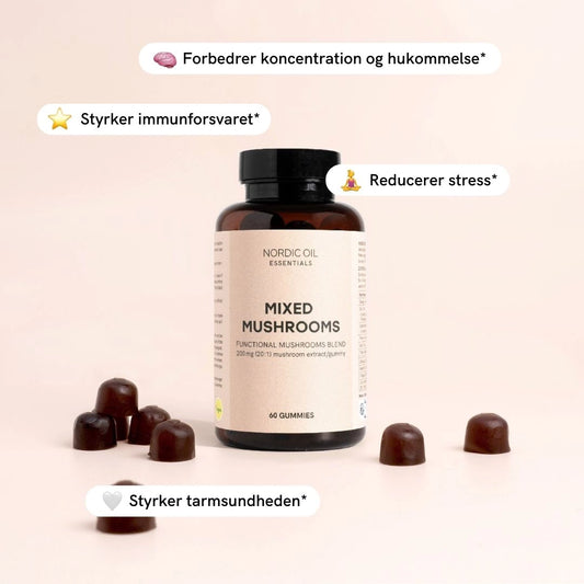 Fokusgummier med medicinske svampe