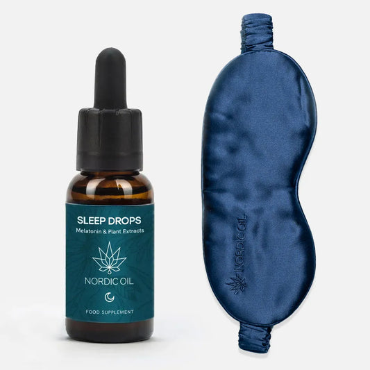 Søvn Dråber + Søvnmaske Sæt