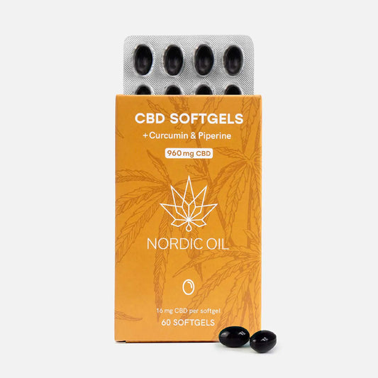 CBD Kapsler (960mg) med Curcumin