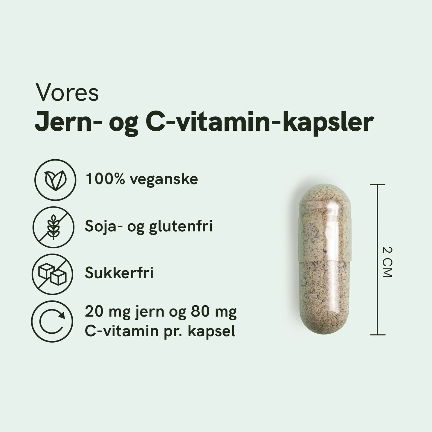 Jern- og C-vitamin-kapsler