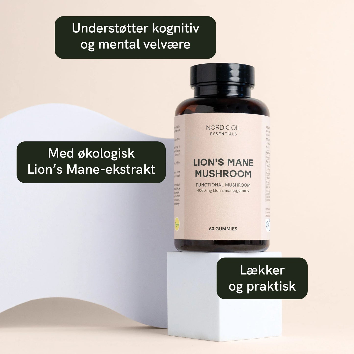 Lion's mane svampe gummies