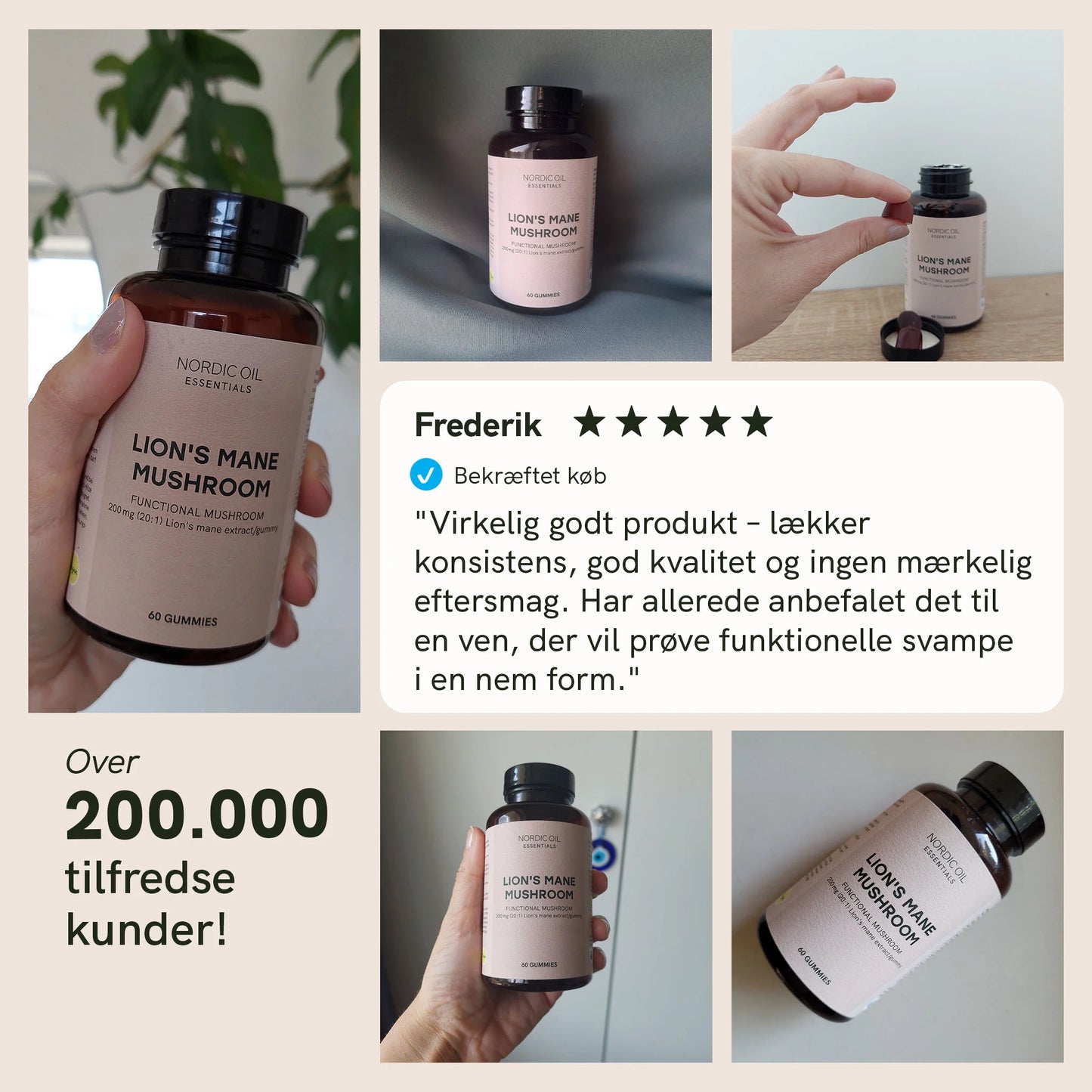 Lion's mane svampe gummies