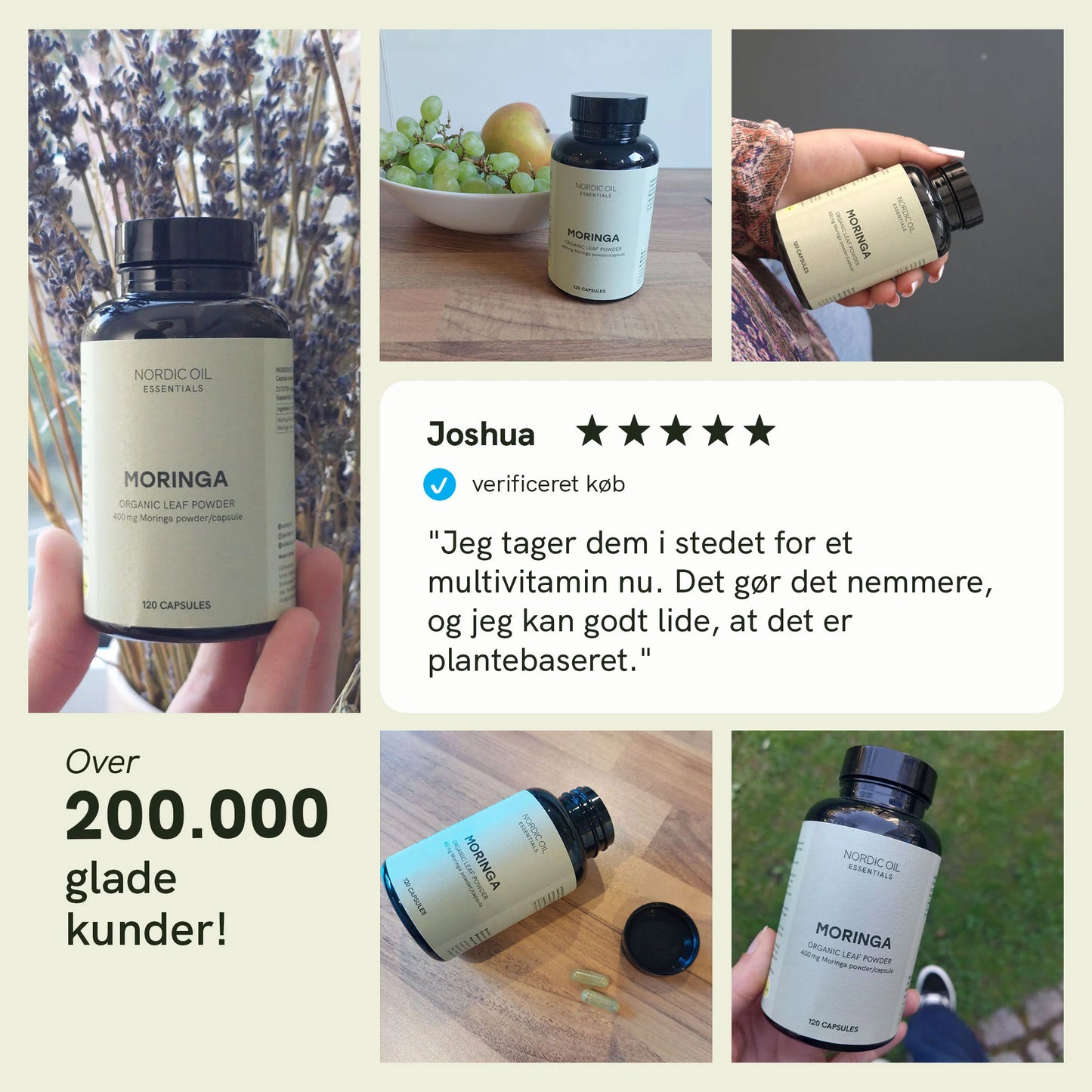 Moringa-pulver kapsler