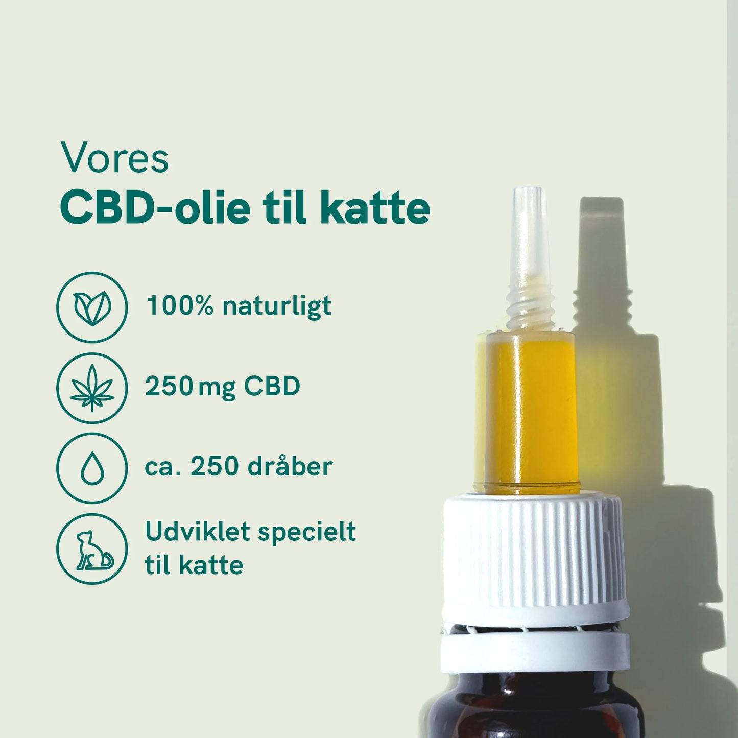 CBD Olie til Katte - Fisk (2,5%)