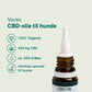 Vores CBD-olie til hunde - vegansk, 400 mg CBD, ca. 250 dråber, udviklet til hunde