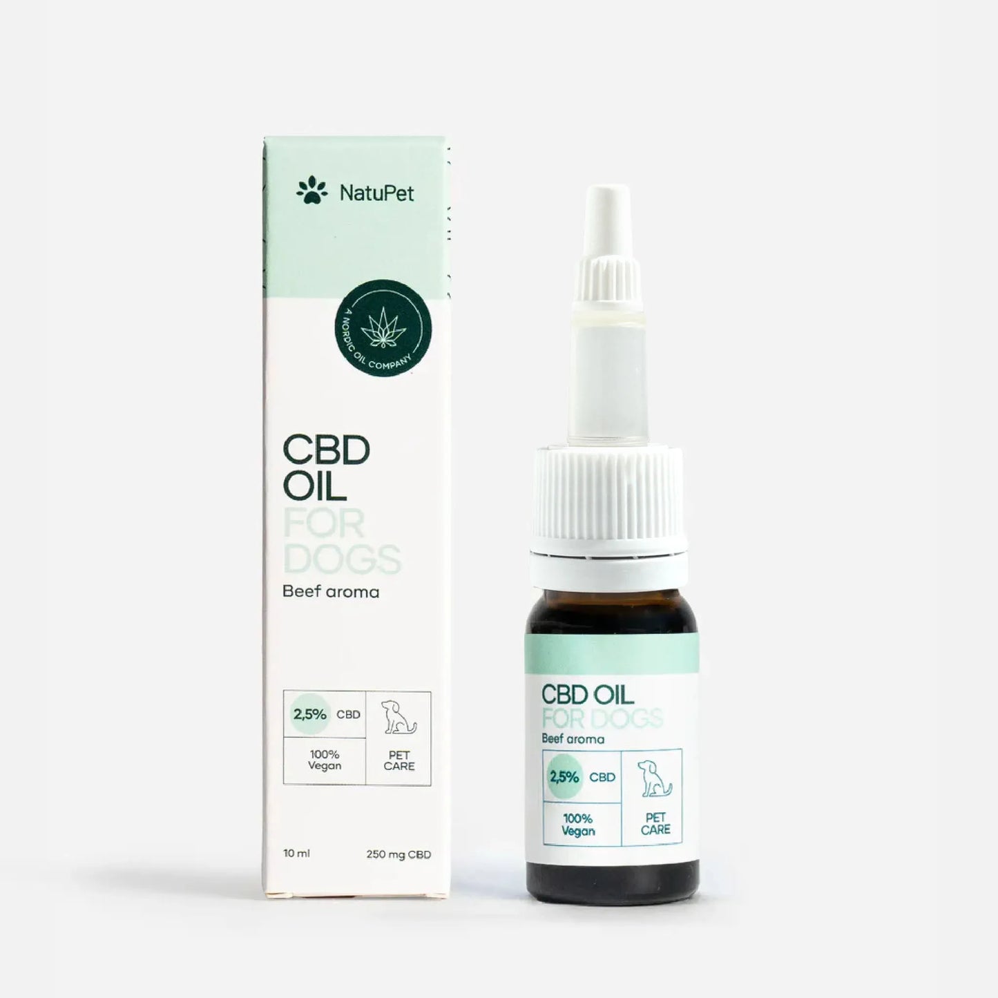 3-pak: CBD Olie til hunde - Okse (2,5%)