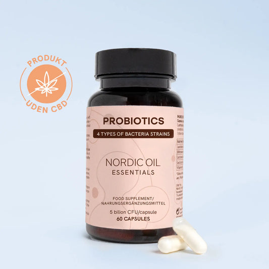 Nordic Oil Probiotics-pakke med certifikat: Produkt uden CBD